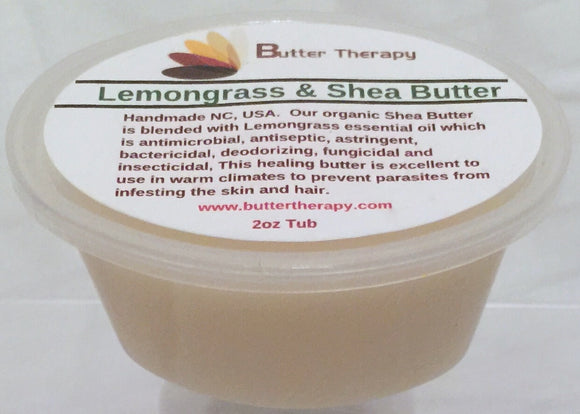 Lemongrass Shea Butter Blend 2oz Tub - Buttertherapy.com