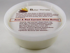 Acai & Red Currant Shea Butter 8oz Tub - Buttertherapy.com