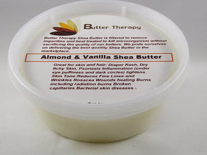 Almond & Vanilla Shea Butter 8oz Tub - Buttertherapy.com