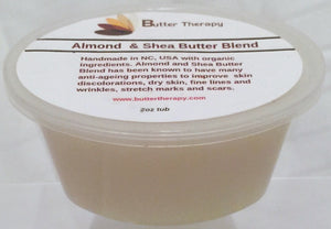 Almond & Vanilla Shea Butter 2oz Tub - Buttertherapy.com