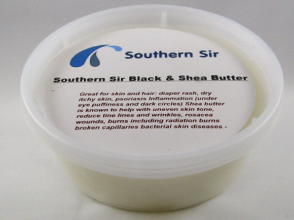 Southern Sir Black Shea Butter Blend 8oz Tub - Buttertherapy.com