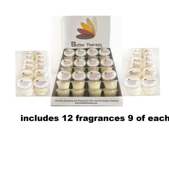 Wholesale Starter kit plus 2 refills Travel sized 108/ 2oz Shea Butters Tubs - Buttertherapy.com